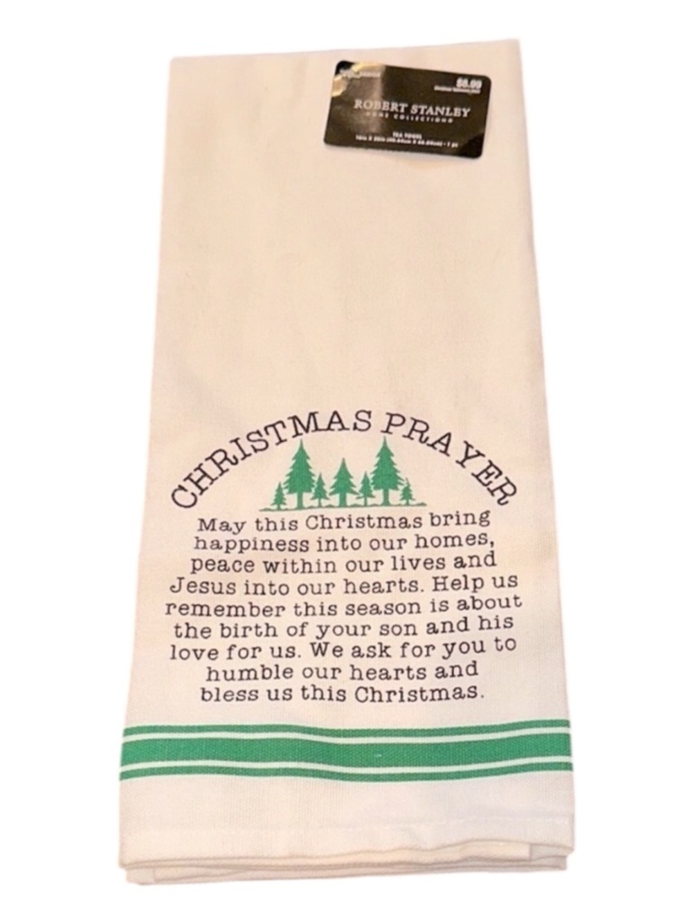 Robert Stanley home collection Christmas Prayer Kitchen Towel new with tags